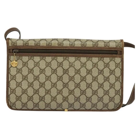GUCCI GG Supreme Shoulder Bag PVC Beige Gold 004 904 0671 Auth - Picture 5 of 14